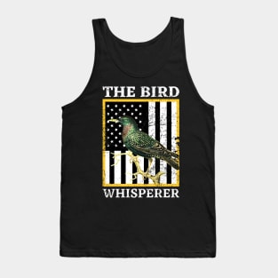 The Bird Whisperer Vintage American Flag Tank Top